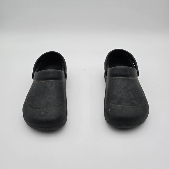 Crocs Sandals Womens 10 Black Bistro Clog Non Slip No Holes Bistro Chef - Picture 3 of 7